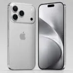 iPhone 18 Pro argent en précommande – visuel conceptuel non contractuel