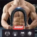 Appareil de musculation à ressort noir avec poignées
